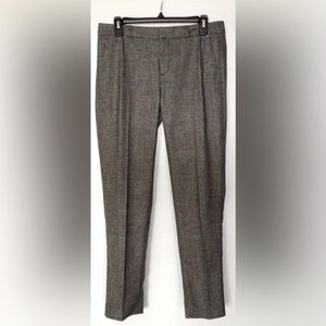 BANANA REPUBLIC Hampton Black & Cream Weave 4-Season Pants - US 4